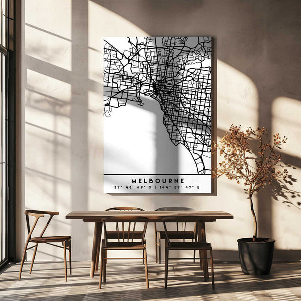 Tablou canvas „Black Maps 50” de Emiliano Deificus