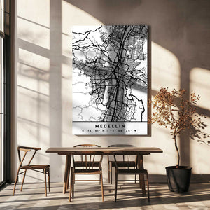Tablou canvas „Black Maps 49” de Emiliano Deificus