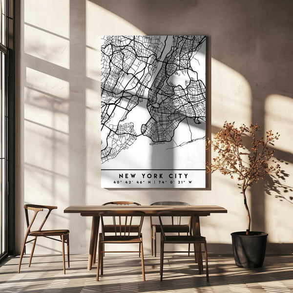 Tablou canvas „Black Maps 61” de Emiliano Deificus