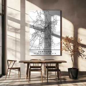 Tablou canvas „Black Maps 76” de Emiliano Deificus