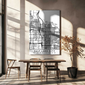 Tablou canvas „Black Maps 73” de Emiliano Deificus