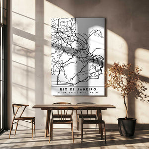 Tablou canvas „Black Maps 71” de Emiliano Deificus