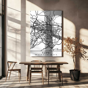 Tablou canvas „Black Maps 85” de Emiliano Deificus