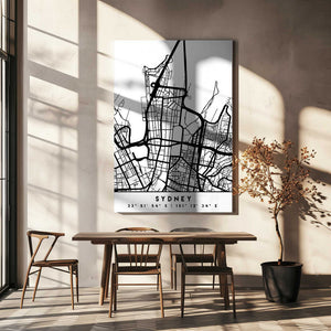 Tablou canvas „Black Maps 84” de Emiliano Deificus