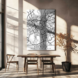 Tablou canvas „Black Maps 77” de Emiliano Deificus