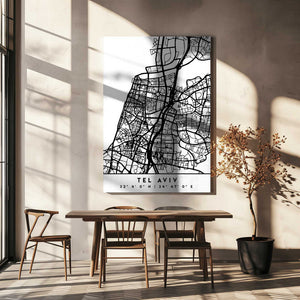 Tablou canvas „Black Maps 87” de Emiliano Deificus