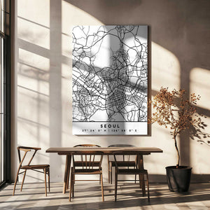 Tablou canvas „Black Maps 79” de Emiliano Deificus