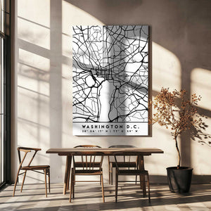 Tablou canvas „Black Maps 93” de Emiliano Deificus