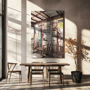 Tablou canvas „Route 66 Gas Station” de Henrike Schenk