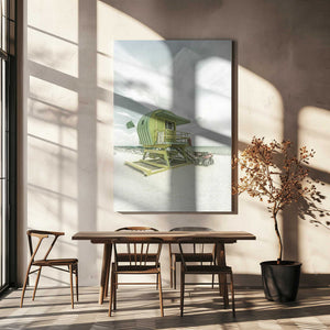 Tablou canvas „Vintage Florida Flair at Miami Beach” de Melanie Viola