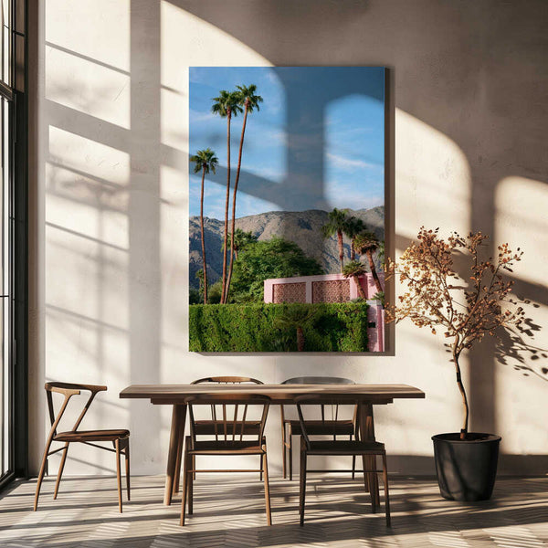 Tablou canvas „Palm Springs Pink House” de Bethany Young