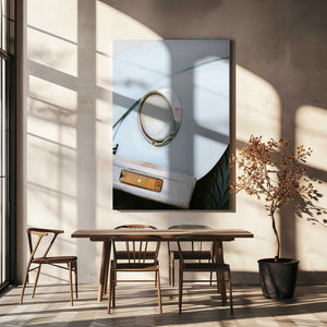 Tablou canvas „Pastel Volskwagen Beetle in the streets of Oaxaca Mexico” de Raisa Zwart
