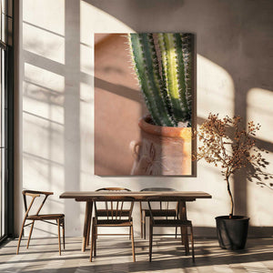 Tablou canvas „Green On Orange | Marrakech Travel Photography” de Raisa Zwart