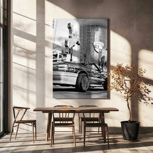 Tablou canvas „Las Vegas Car B&w” de Pictufy Studio III