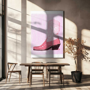 Tablou canvas „P&amp;c Cowgirlboot” de Jenny Liz Rome