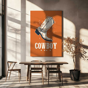 Tablou canvas „Cowboy Boots Vintage” de Pictufy Studio