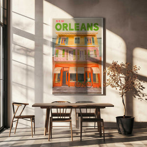 Tablou canvas „New Orleans Louisiana Vintage Travel Poster” de The Whiskey Ginger