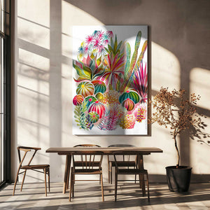 Tablou canvas „Flowering Succulent And Cacti Garden” de uta krogmann