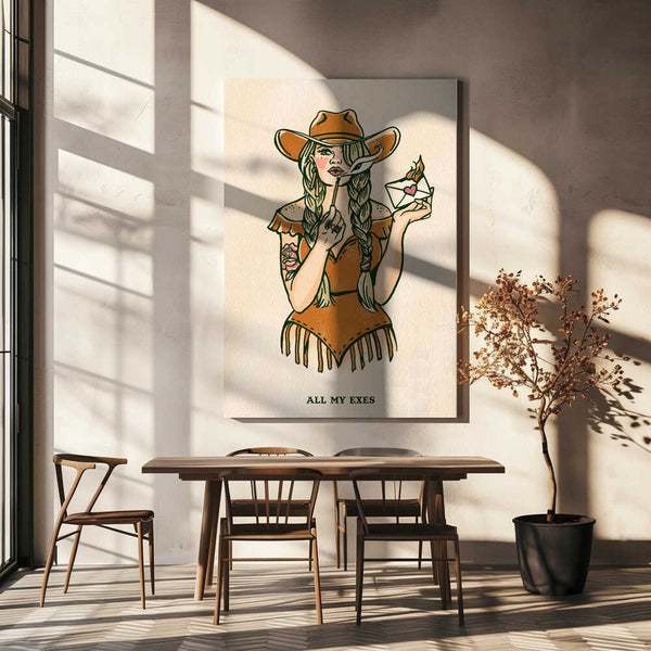 Tablou canvas „All My Exes 2” de The Whiskey Ginger