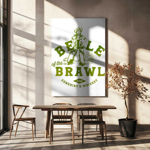 Tablou canvas „Belle Of The Brawl Cowgirl Wall Art” de The Whiskey Ginger