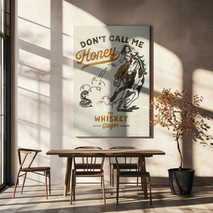 Tablou canvas „Dont Honey Print 2” de The Whiskey Ginger