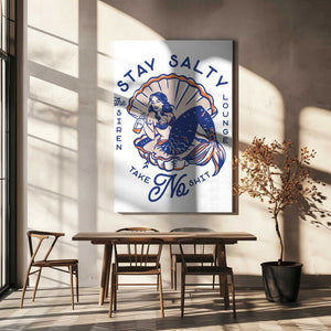 Tablou canvas „Stay Salty Siren Lounge Pin-Up Mermaid” de The Whiskey Ginger