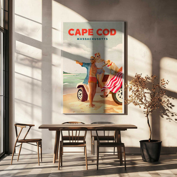 Tablou canvas „Cape Cod Massachusetts Summer Beach Art” de The Whiskey Ginger