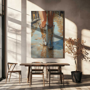 Tablou canvas „Silver Cowgirl” de Pictufy Studio