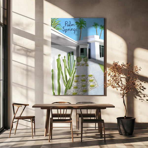 Tablou canvas „Palm Springs Modern Architecture by Artist Carla Daly” de Carla Daly