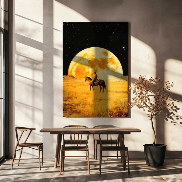 Tablou canvas „Lunar Cowboy” de Taudalpoi