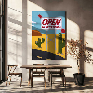 Tablou canvas „Open To New Friends” de Rankin Willard