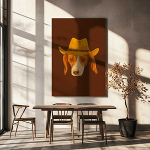 Tablou canvas „Nala The Cutest Cowgirl Pup” de Anyone Can Yeehaw
