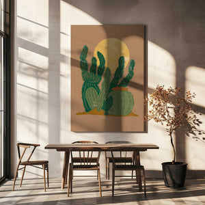 Tablou canvas „Modern Americana Cactus” de Nikita Jariwala