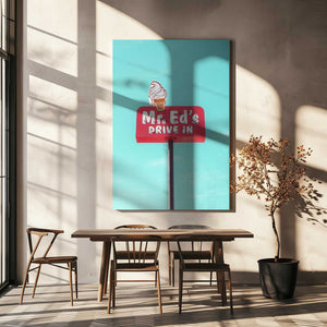 Tablou canvas „Mr. Ed's Drive In Vintage Sign in Urbana, Missouri, USA” de Tom Windeknecht