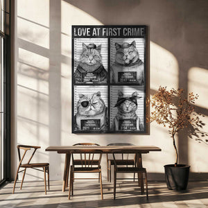 Tablou canvas „Love At First Crime” de Mike Koubou