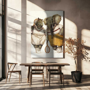 Tablou canvas „Gentlemen of the Court” de Mike Koubou