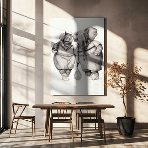 Tablou canvas „Gentlemen of the Court” de Mike Koubou