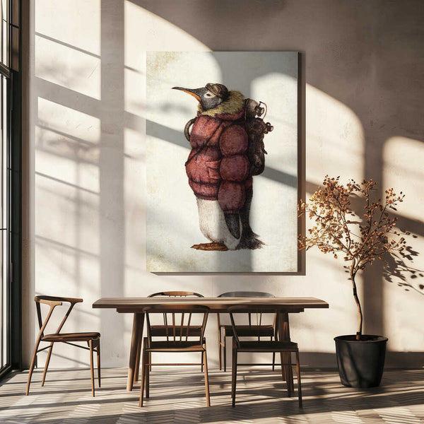 Tablou canvas „Skybound Penguin” de Mike Koubou