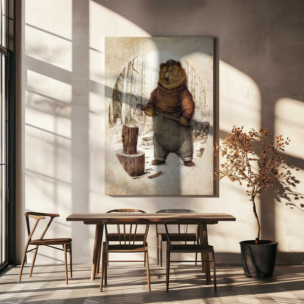 Tablou canvas „Preparing for Winter” de Mike Koubou