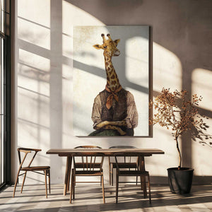 Tablou canvas „Giraffe With A Human Body” de Mike Koubou