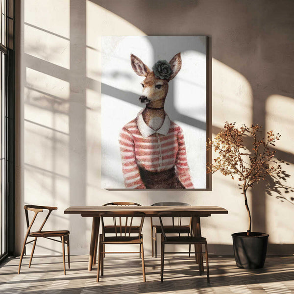 Tablou canvas „A Deer With A Human Body Shape” de Mike Koubou