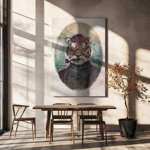 Tablou canvas „Gentleman Tiger” de Mike Koubou