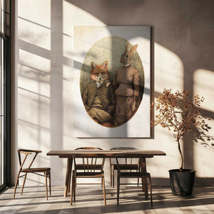 Tablou canvas „The Foxes” de Mike Koubou