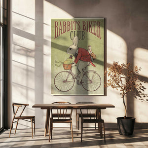 Tablou canvas „Rabbits Biker Club” de Mike Koubou