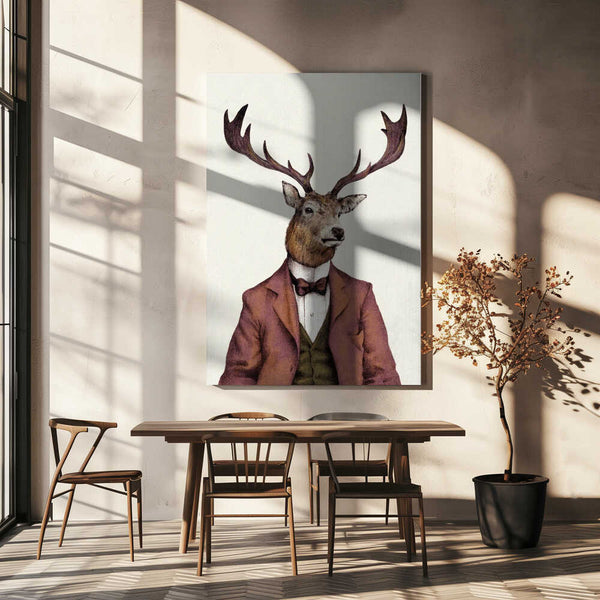 Tablou canvas „A deer With Human Attire—wearing” de Mike Koubou