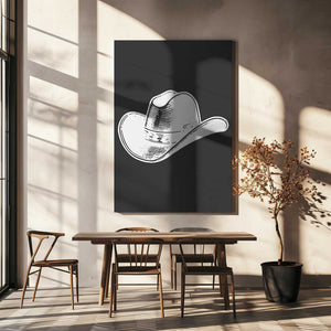 Tablou canvas „Black Cowboy Hat” de Jolly and Dash