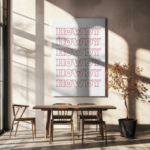 Tablou canvas „Red Howdy” de Jolly and Dash