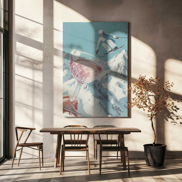 Tablou canvas „Sip and Ski” de Andreas Magnusson