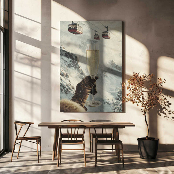 Tablou canvas „Bubbly Skiing” de Andreas Magnusson