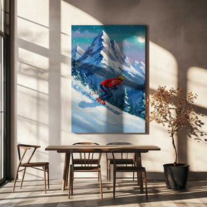 Tablou canvas „Snow skiing adventures” de HUGO